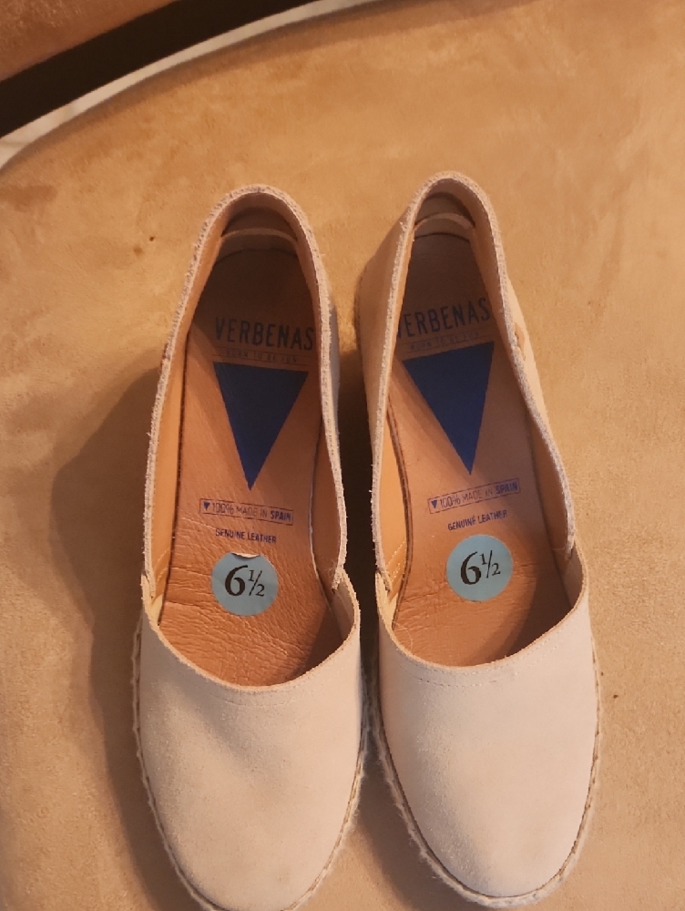 Casual Espadrille Wedge Pumps in Light Taupe - Picture 7 of 17